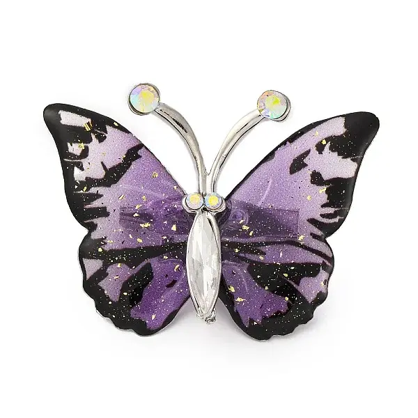 Butterfly Transparent Resin Brooch