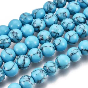 Synthetic Turquoise Beads Strands