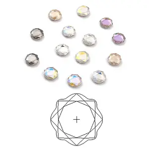 K9 Faceted Glass Rhinestone Cabochons