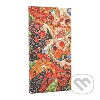 Paperblanks - týždenný diár Gaudi’s Sun 2026 (slim, horizontálny, elastické zatváranie)