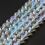 Transparent Electroplate Glass Beads Strands