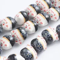 Handmade Printed Porcelain Beads
