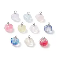 Transparent Spray Paint Glass Pendants