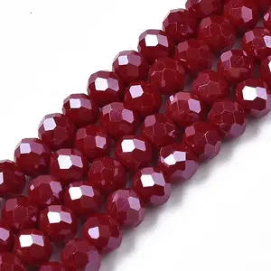 Electroplate Glass Beads Strands