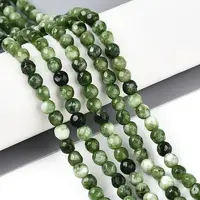 Dyed Natural White Jade Beads Strands