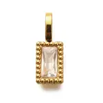 304 Stainless Steel Rhinestone Charms