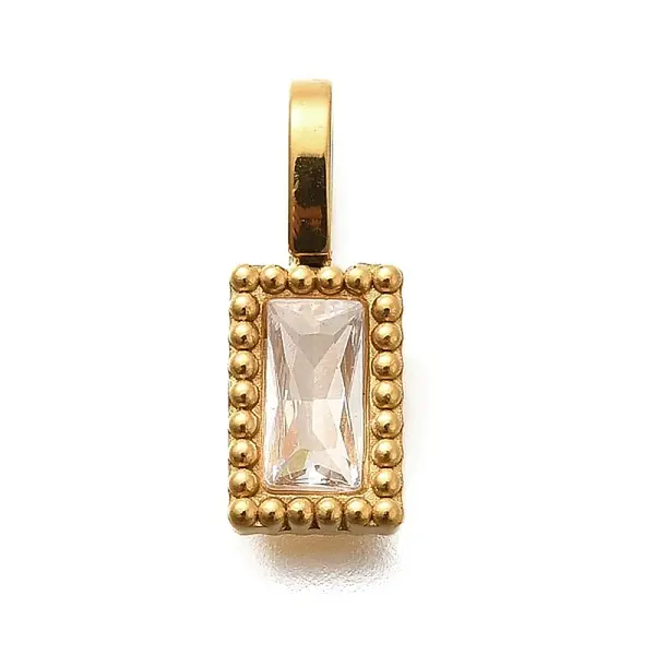 304 Stainless Steel Rhinestone Charms