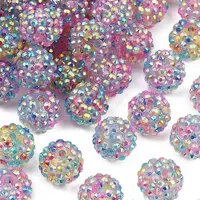 AB-Color Resin Rhinestone Beads