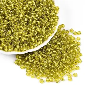 6/0 Round Silver Lined Round Hole Glass Seed Beads