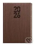 Týdenní diář 2026 Oskar Wood A5 hnědá