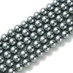 Eco-Friendly Dyed  Glass Pearl Round Beads Strands