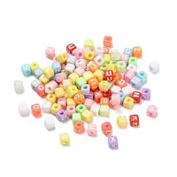 Spray Painted Opaque Acrylic Beads