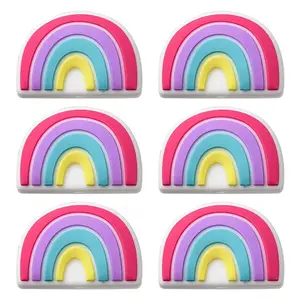 6Pcs Food Grade Eco-Friendly Silicone Focal Beads