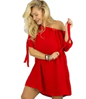 Pri HISPANKA tunic uncovered shoulders mini dress MARIOLA