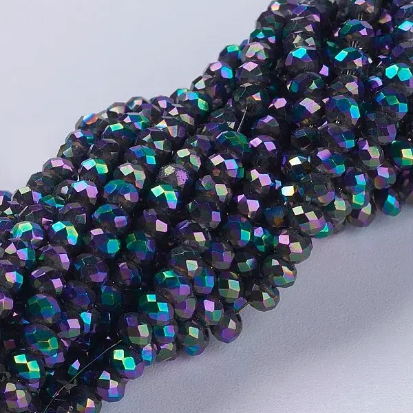 Electroplate Glass Beads Strands