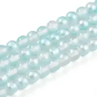 Baking Painted Transparent Glass Beads