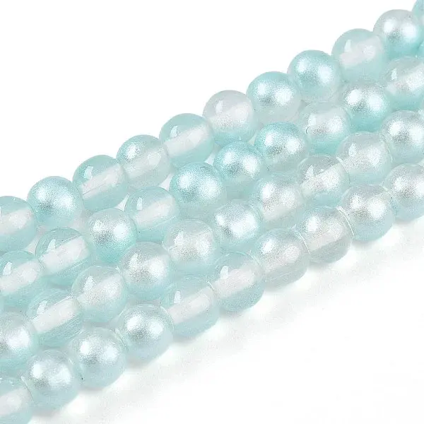 Baking Paint Transparent Glass Beads