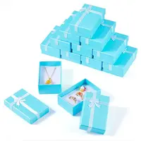 Rectangle Paper Jewelry Storage Gift Boxes with Bowknot