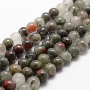 Natural African Bloodstone Beads Strands