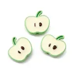 Apple Spray Painted Alloy Beads