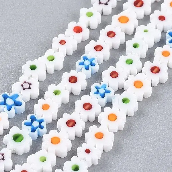 Handmade Millefiori Glass Bead Strands