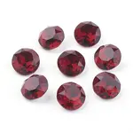 Pointed Back & Back Plated Glass Rhinestone Cabochons