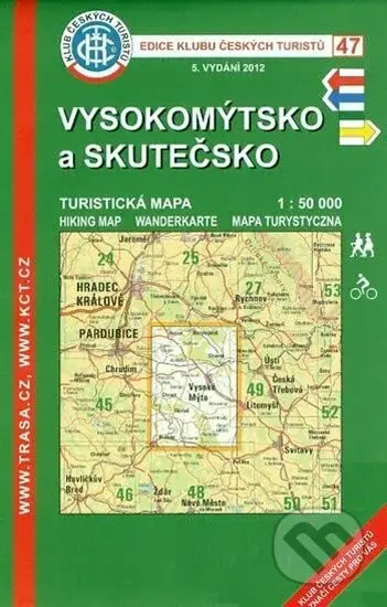 Vysokomýtsko, Skutečsko /KČT 47 1:50T Turistická mapa
