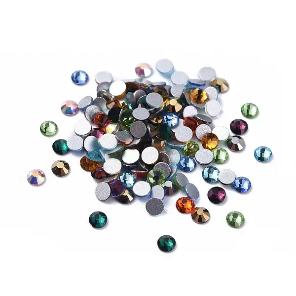 Glass Flat Back Rhinestone Cabochons