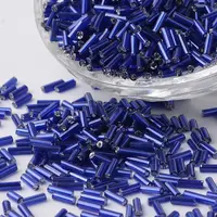 Silver Lined Glass Bugle Beads