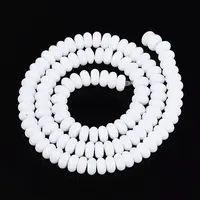 Opaque Spray Painted Glass Beads