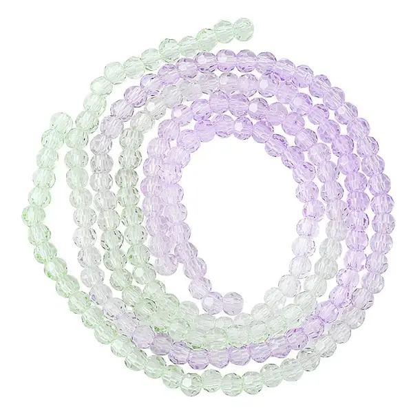 Transparent Glass Beads Strands