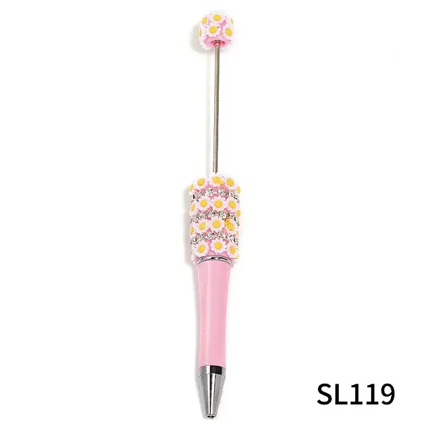 5Pcs Sunflowers Plastic Beadable Pens