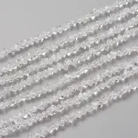 Transparent Solid Color Glass Beads Strands