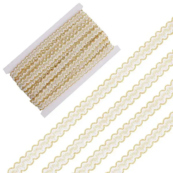 Polyester Wavy Lace Ribbons