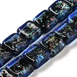 Handmade Dichroic Foil Glass Beads Strands
