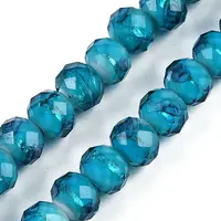 Handmade Gold Sand Lampwork Beads Strands