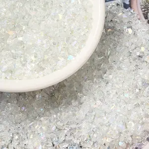 Transparent Electroplate Crushed Glass Craft
