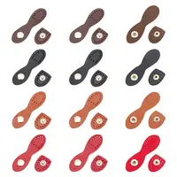 12 Sets 4 Colors Leather Bag Sew on Snap Closure