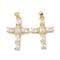 Brass Micro Pave Cubic Zirconia Pendant