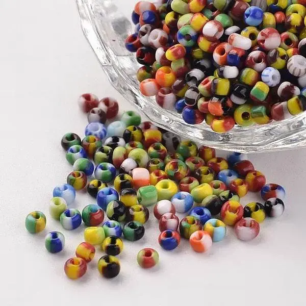 8/0 Opaque Colours Seep Glass Beads