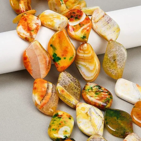 Dyed Natural Agate Beads Strands