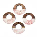 Transparent Resin & Walnut Wood Pendants
