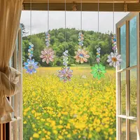 Glass Flower Hanging Ornaments