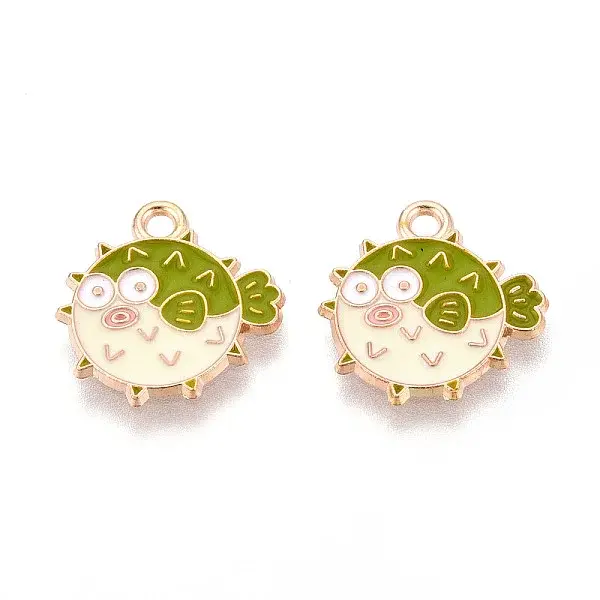 Marine Animals Alloy Enamel Pendants