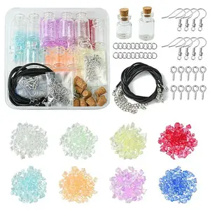 DIY Wish Bottle Earring Necklace Making Kit