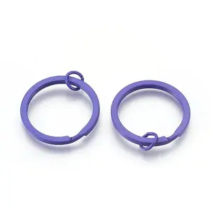 Spray Painted Iron Split Key Rings