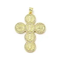 Brass with Cubic Zirconia Pendants