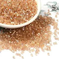 Transparent Colours AB Glass Seed Beads