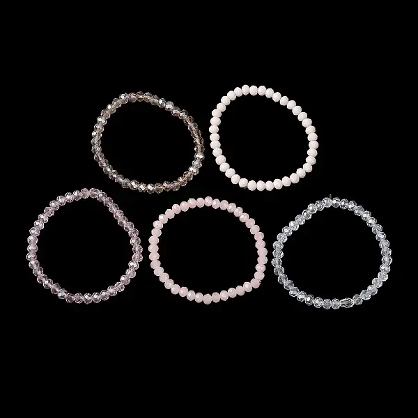 Glass Beaded Stretch Bracelet Sets