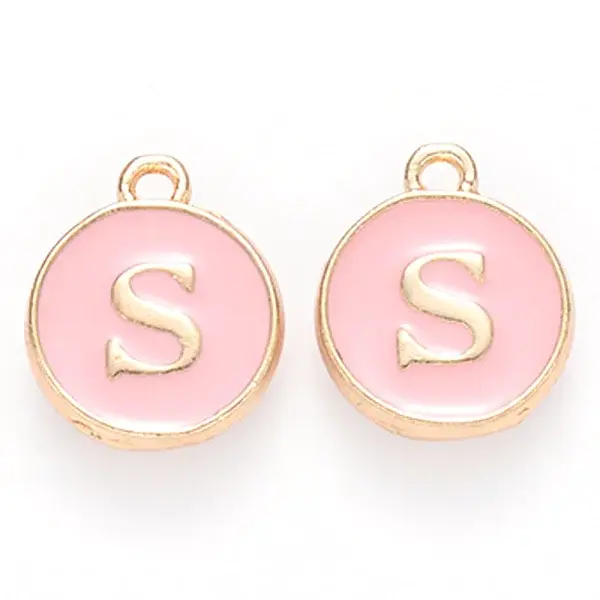 Golden Plated Alloy Enamel Charms